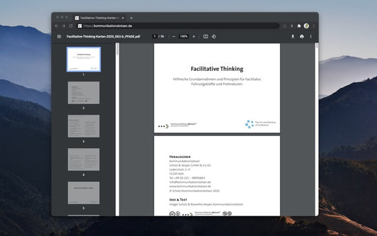 Facilitative Thinking Karten – Digitale Version zum Download (Deutsch und Englisch)