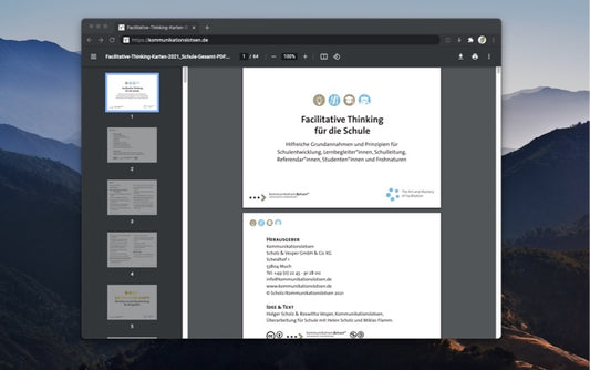 Facilitative Thinking Karten für die Schule – Digitale Version zum Download (Deutsch und Englisch)